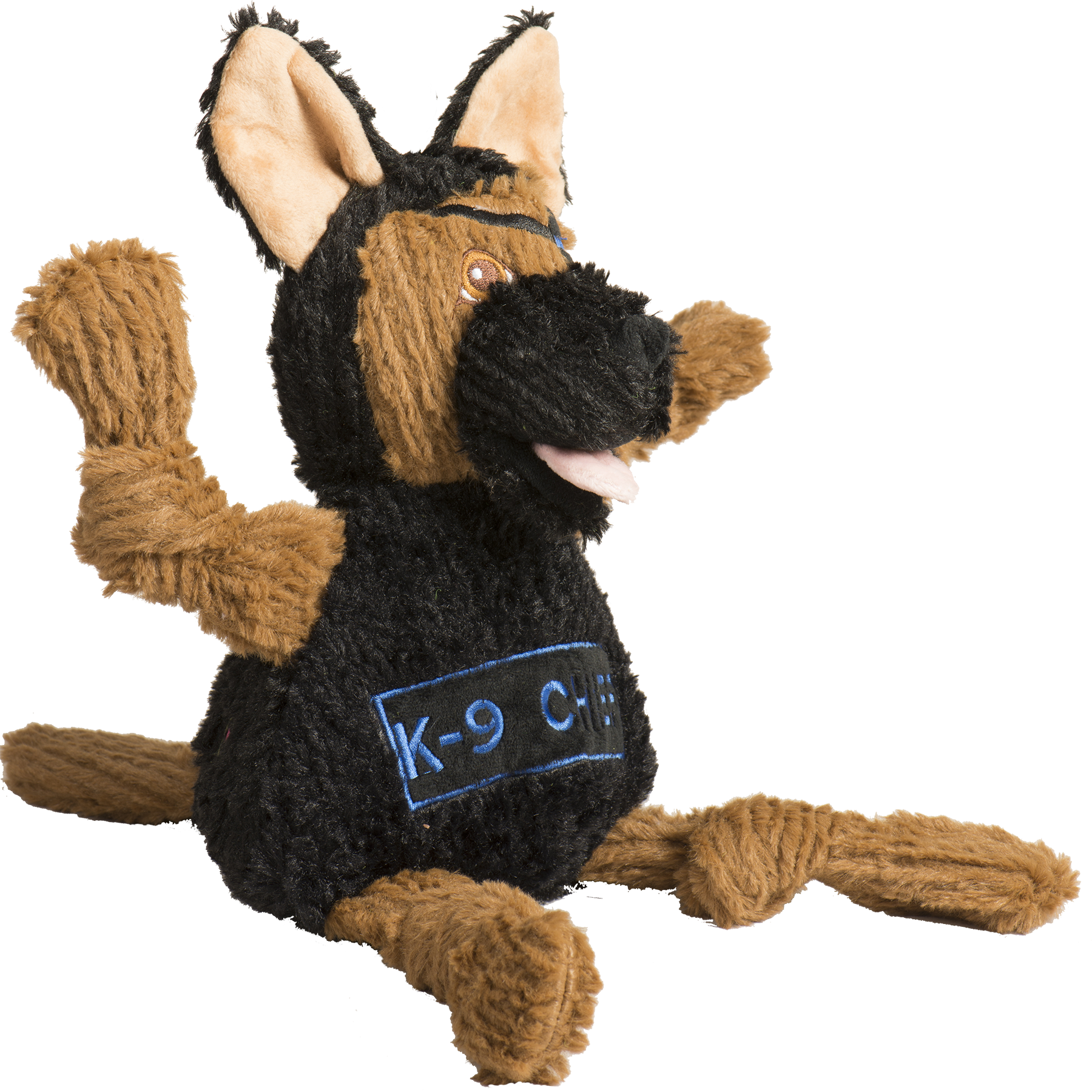 HuggleCause™, Project K-9 Hero, K-9 Chief Knottie® Plush Dog Toy, Large by HuggleHounds