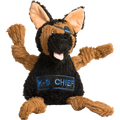 HuggleCause™, Project K-9 Hero, K-9 Chief Knottie® Plush Dog Toy, Large by HuggleHounds