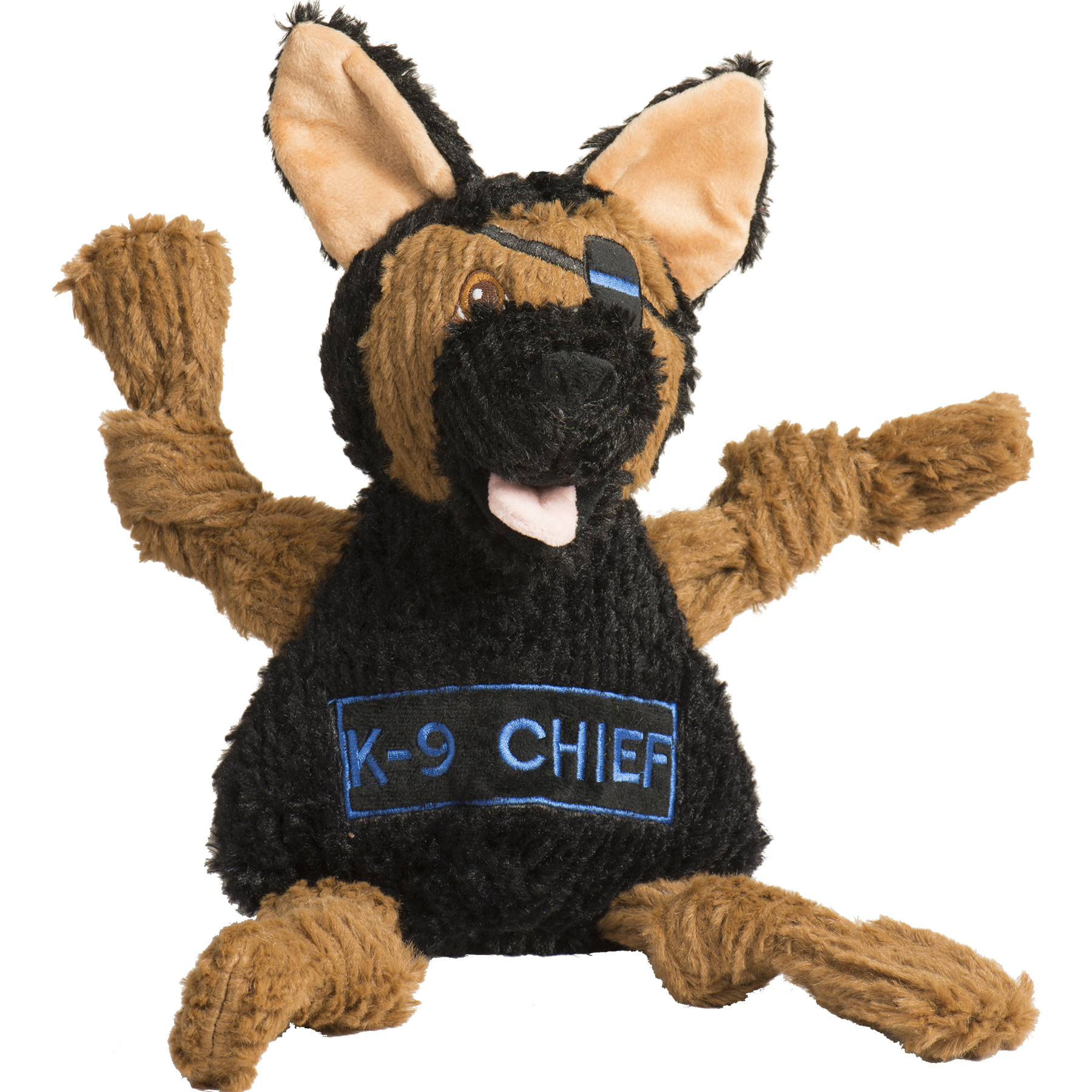 HuggleCause™, Project K-9 Hero, K-9 Chief Knottie® Plush Dog Toy, Large by HuggleHounds