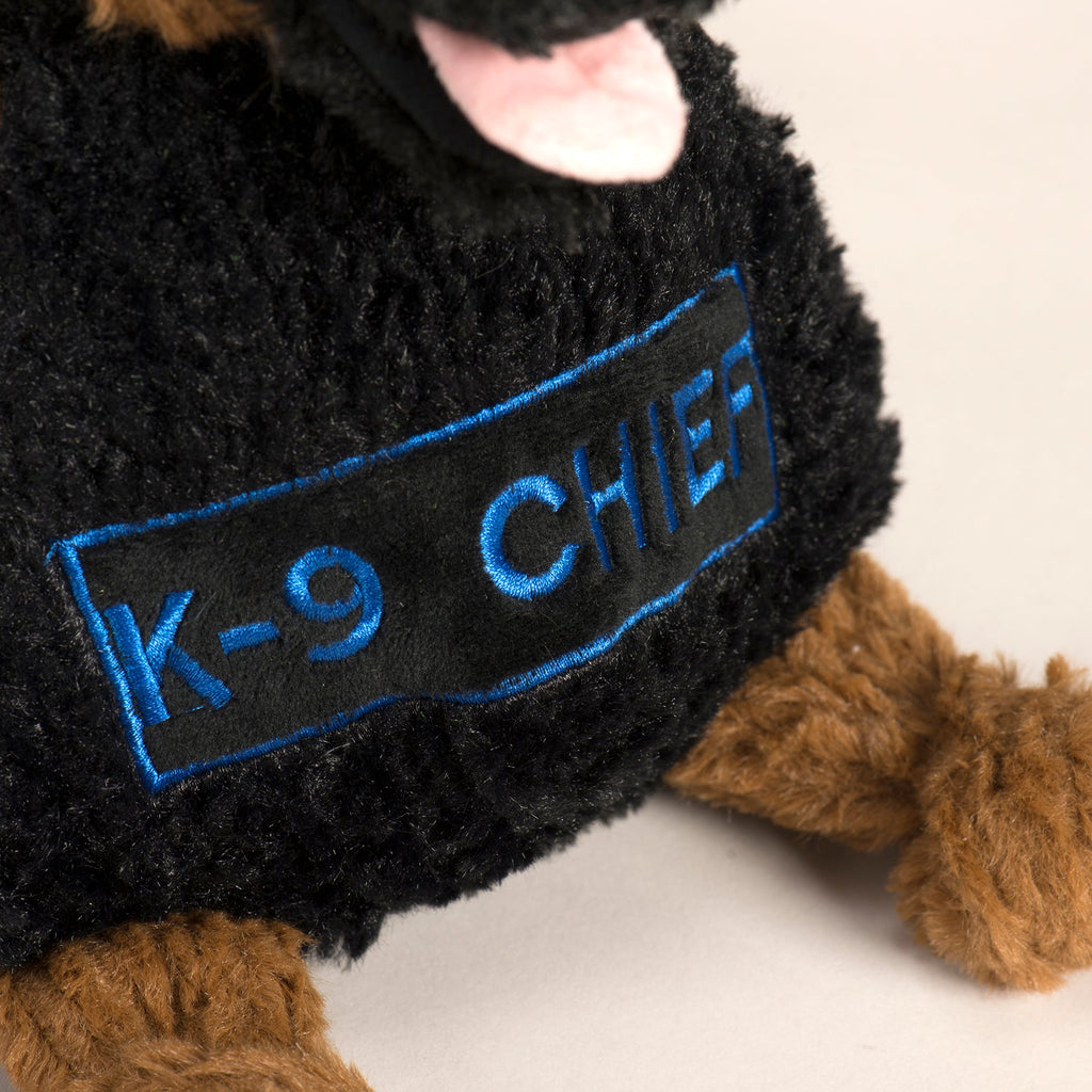 HuggleCause™, Project K-9 Hero, K-9 Chief Knottie® Plush Dog Toy, Large by HuggleHounds