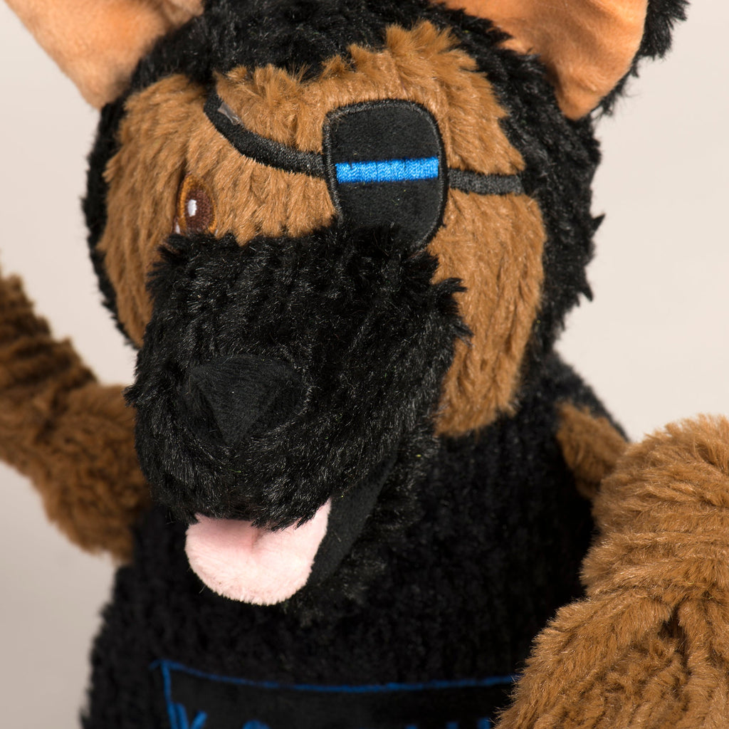 HuggleCause™, Project K-9 Hero, K-9 Chief Knottie® Plush Dog Toy, Large by HuggleHounds