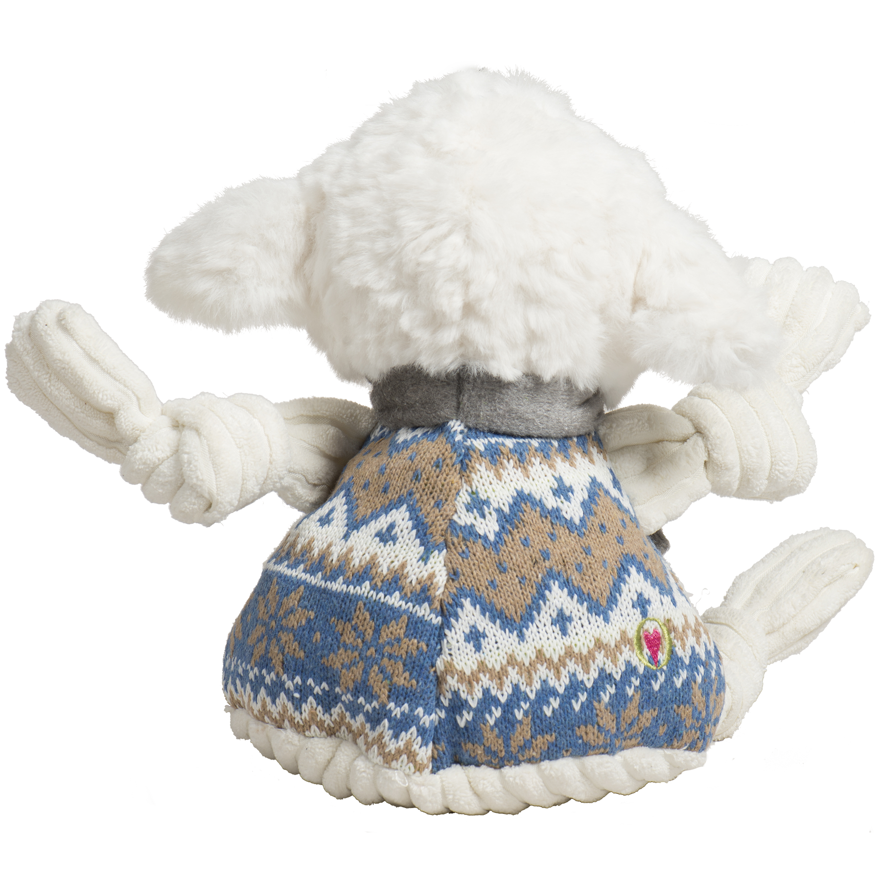 Leo Lamb Plush Dog Toy Knottie® by HuggleHounds