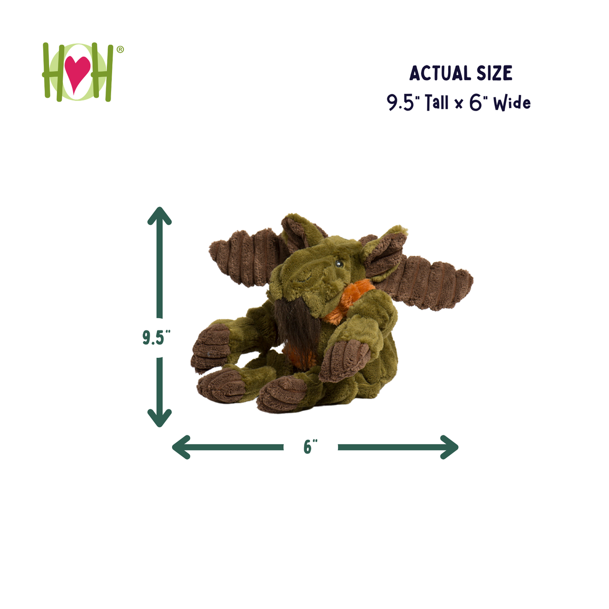 Milo Moose Plush Dog Toy Knottie® by HuggleHounds