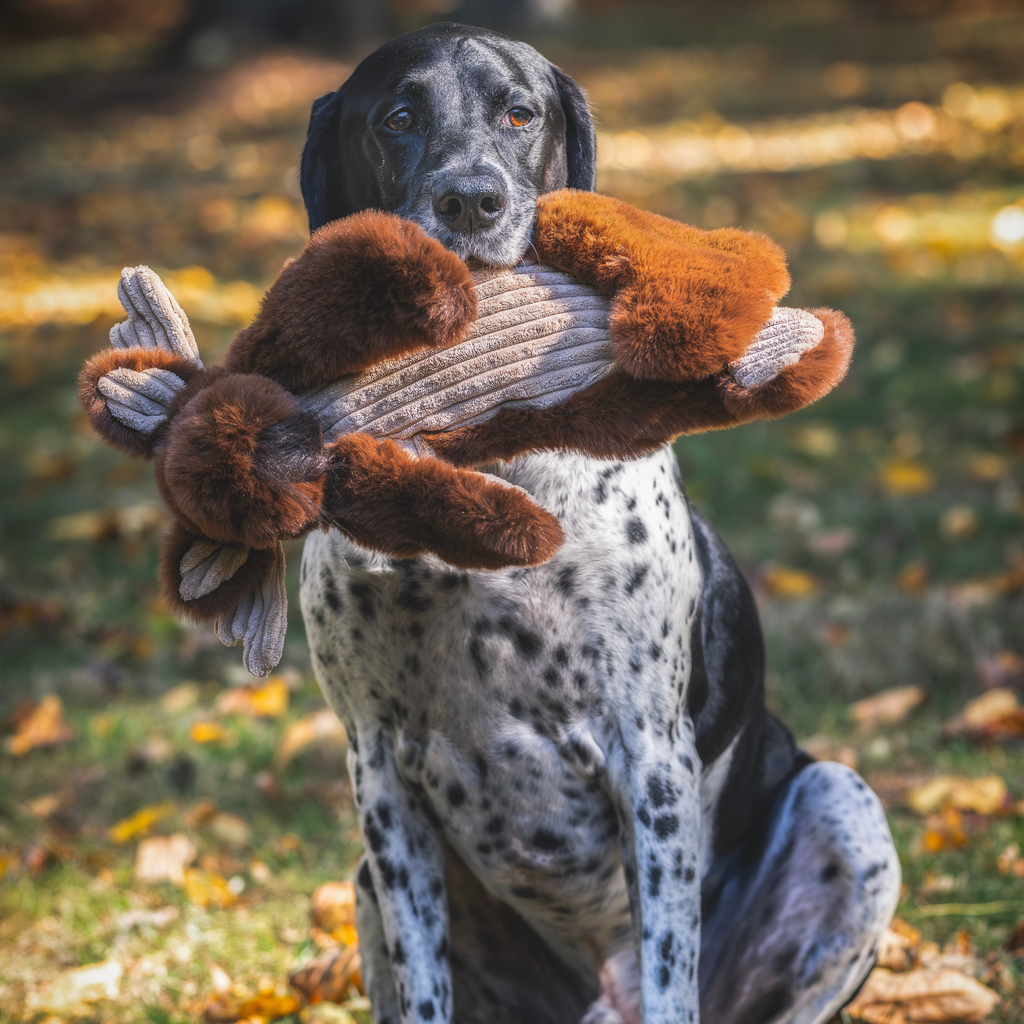 Maple Moose X-Brace® Durable Plush Dog Toy by HuggleHounds