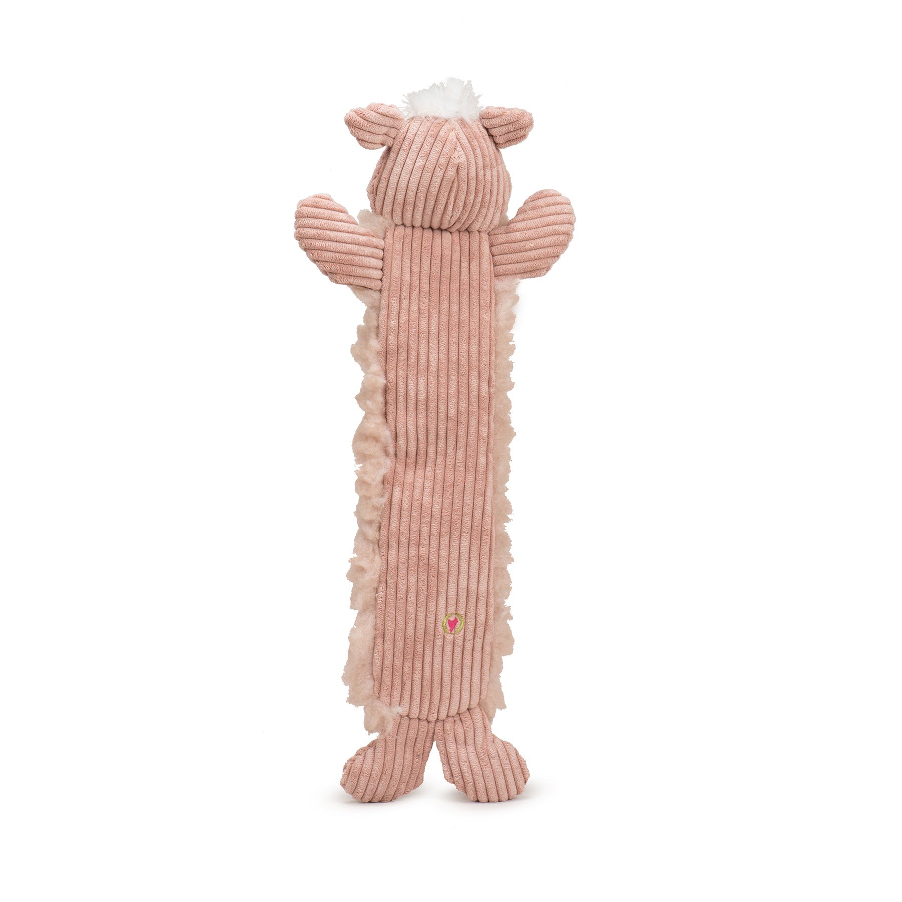 Penelope Pig Fluffer Long & Lovelie™ Durable Plush Dog Toy by HuggleHounds