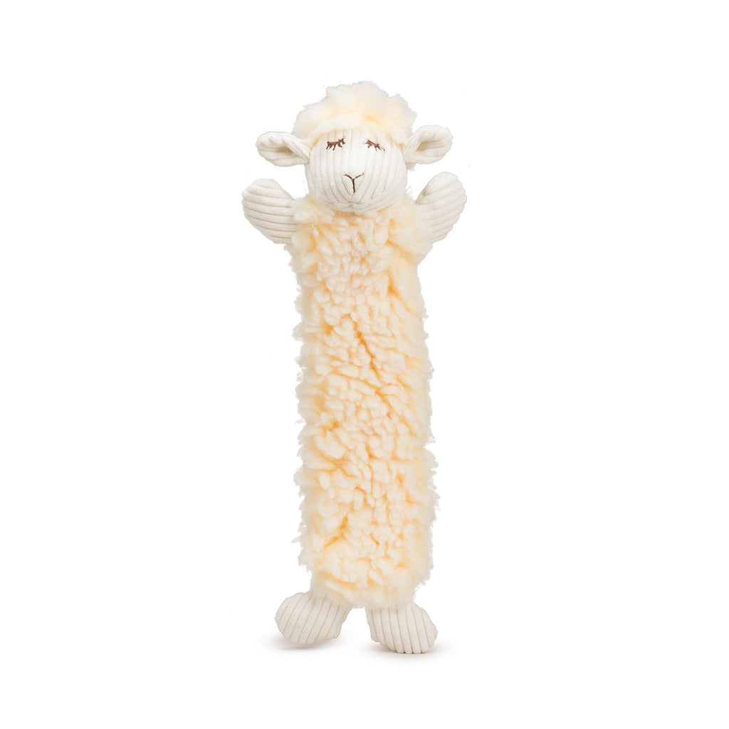 Louise Lamb Fluffer Long & Lovelie™ Durable Plush Dog Toy by HuggleHounds
