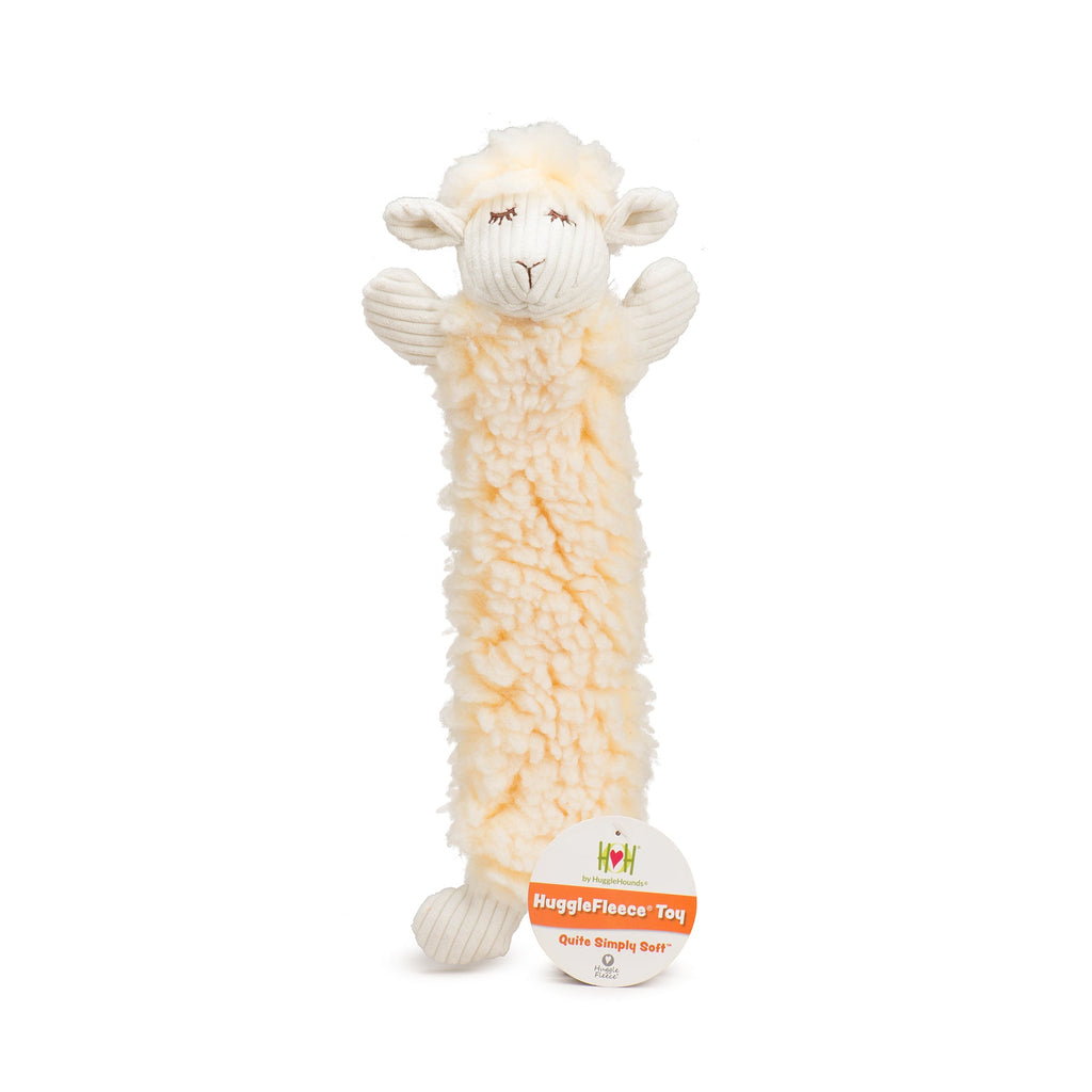 Louise Lamb Fluffer Long & Lovelie™ Durable Plush Dog Toy by HuggleHounds