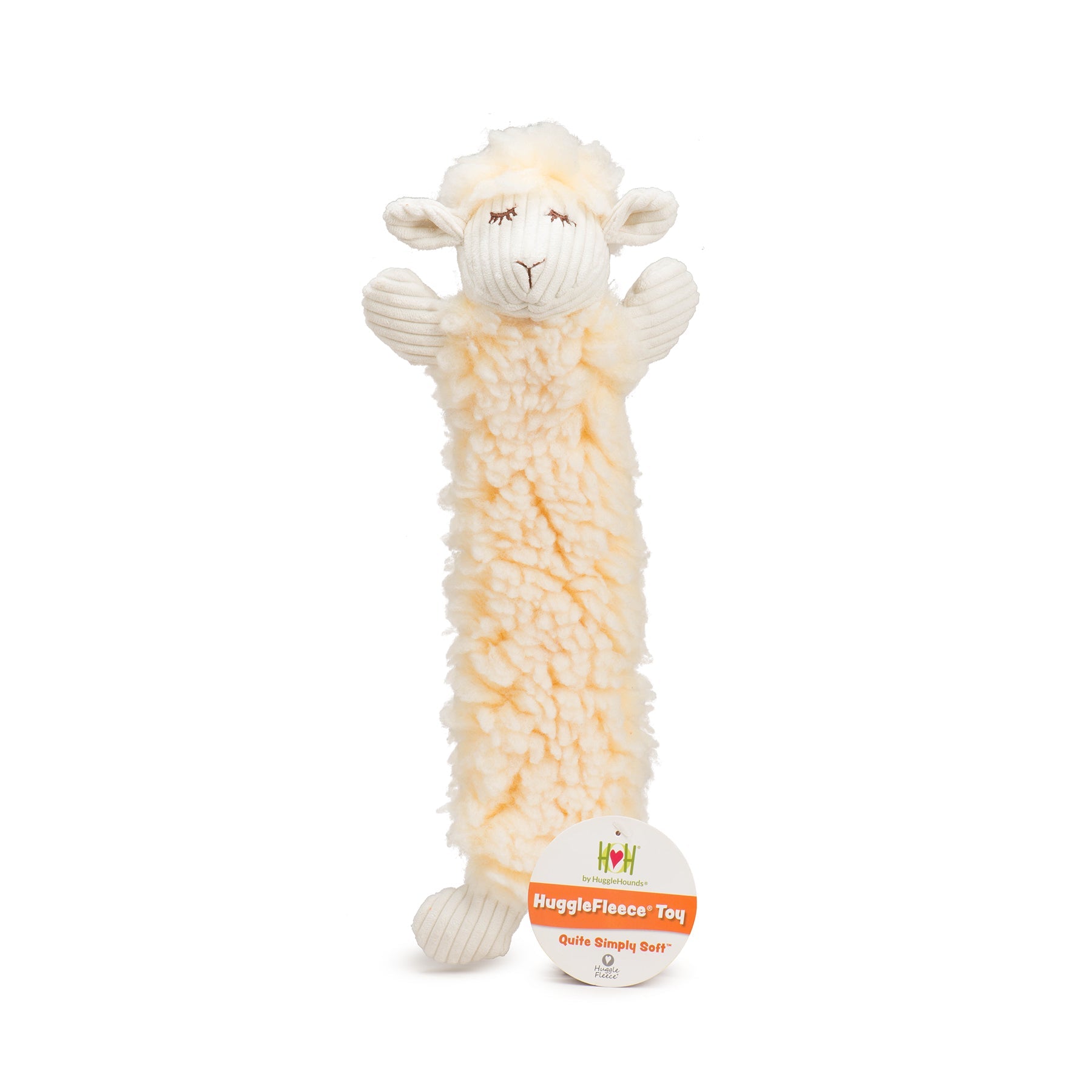 Louise Lamb Fluffer Long & Lovelie™ Durable Plush Dog Toy by HuggleHounds