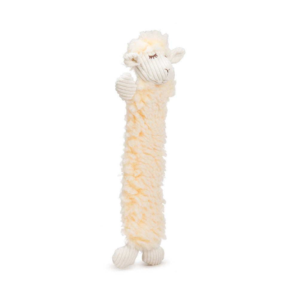 Louise Lamb Fluffer Long & Lovelie™ Durable Plush Dog Toy by HuggleHounds