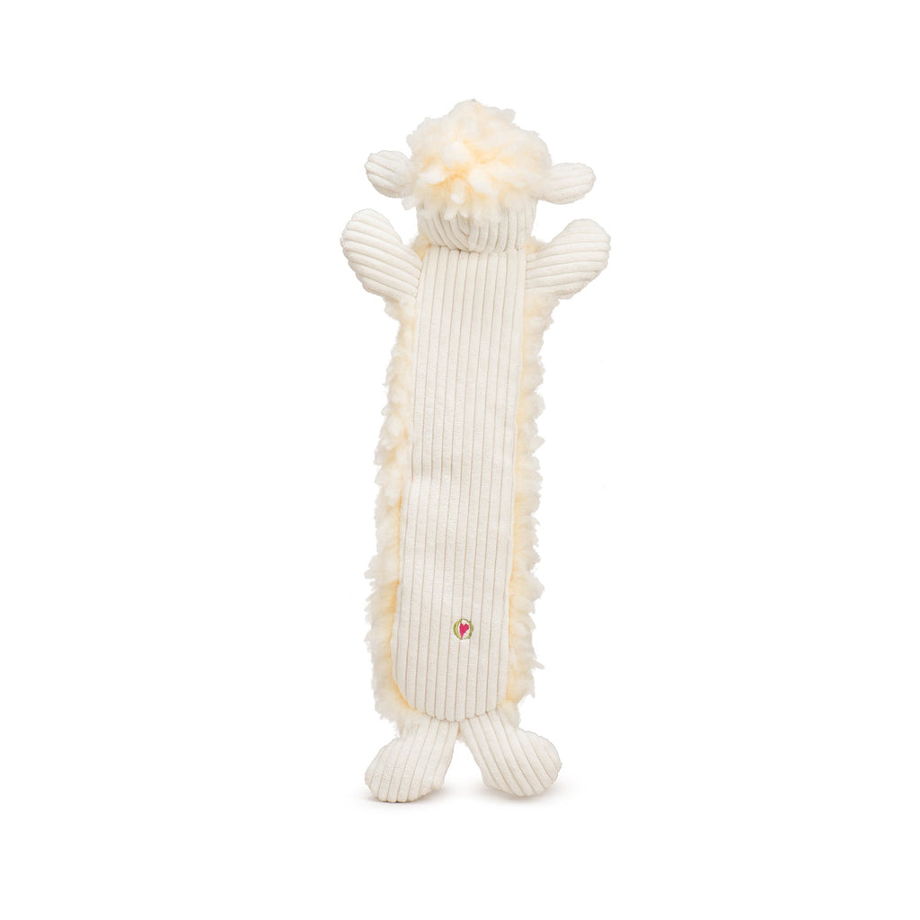 Louise Lamb Fluffer Long & Lovelie™ Durable Plush Dog Toy by HuggleHounds