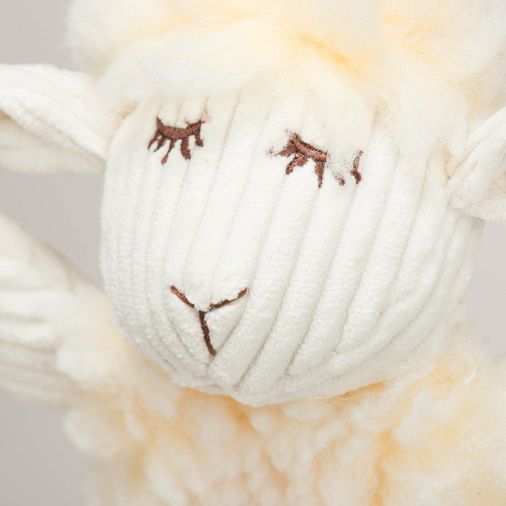 Louise Lamb Fluffer Long & Lovelie™ Durable Plush Dog Toy by HuggleHounds