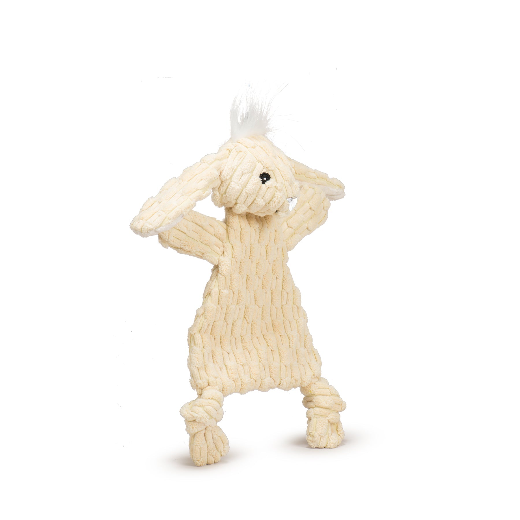 Bobbi Bunny HuggleFlatties™ Durable Plush Dog Toy by HuggleHounds