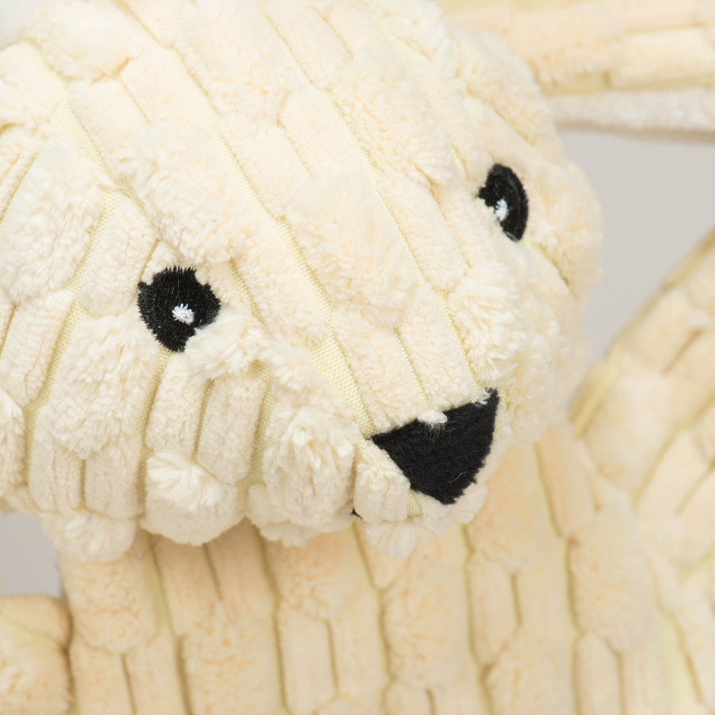 Bobbi Bunny HuggleFlatties™ Durable Plush Dog Toy by HuggleHounds
