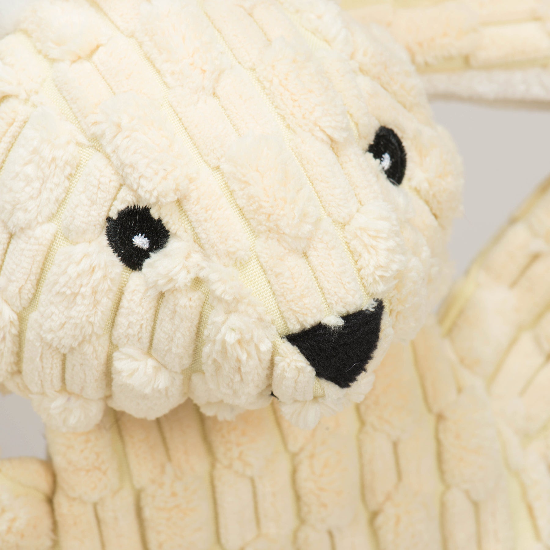 Bobbi Bunny HuggleFlatties™ Durable Plush Dog Toy by HuggleHounds