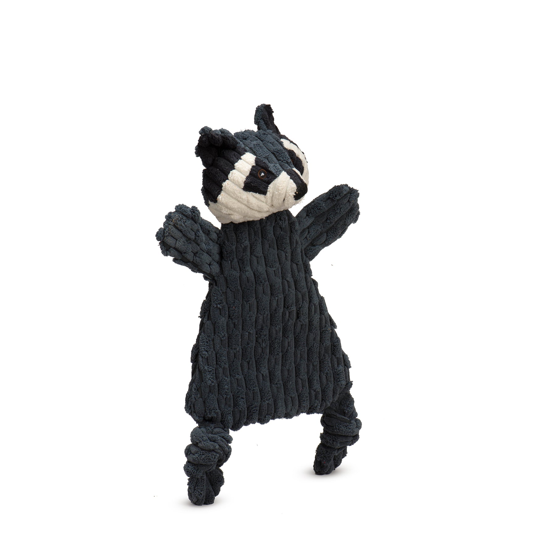Reggie Raccoon HuggleFlatties™ Durable Plush Dog Toy by HuggleHounds