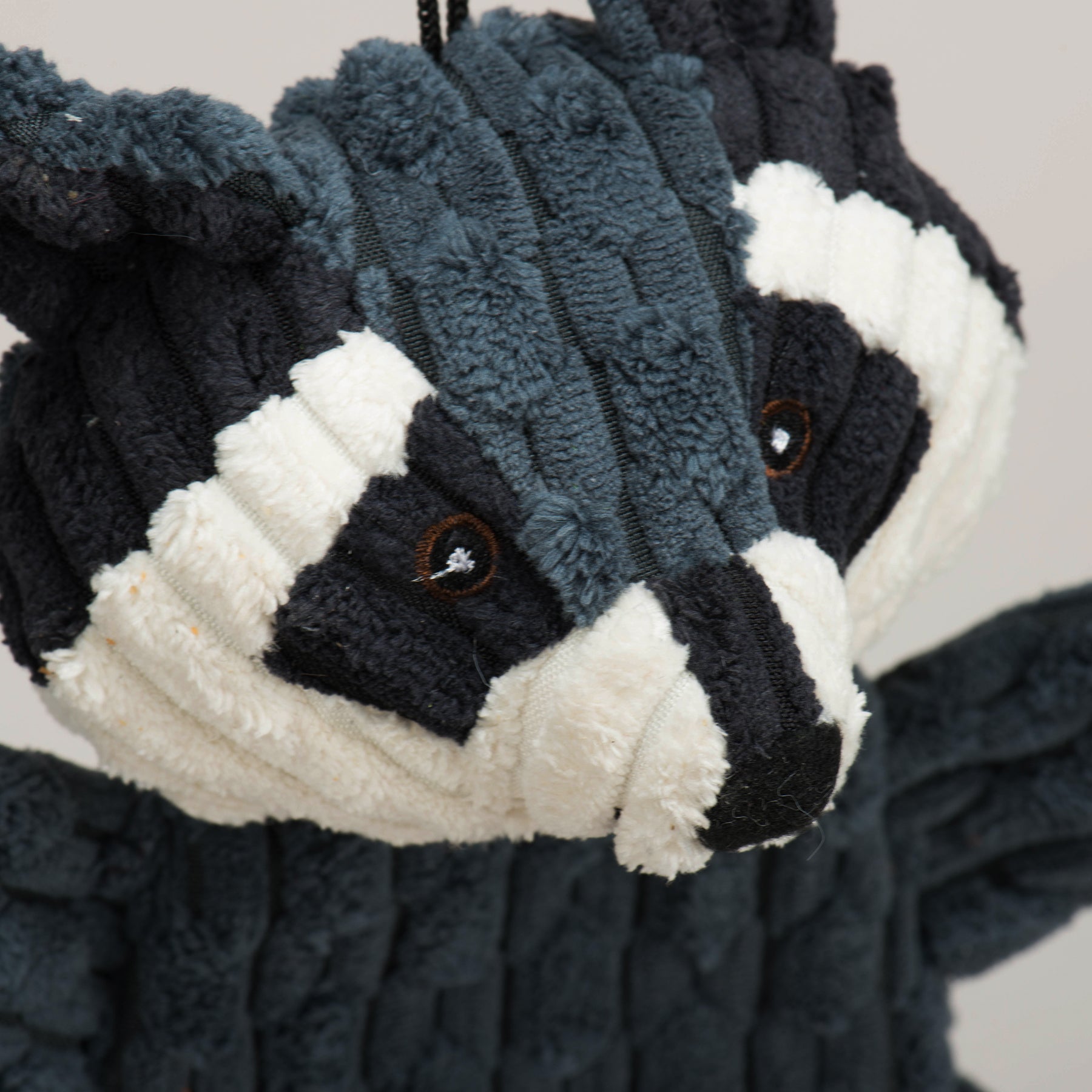 Reggie Raccoon HuggleFlatties™ Durable Plush Dog Toy by HuggleHounds