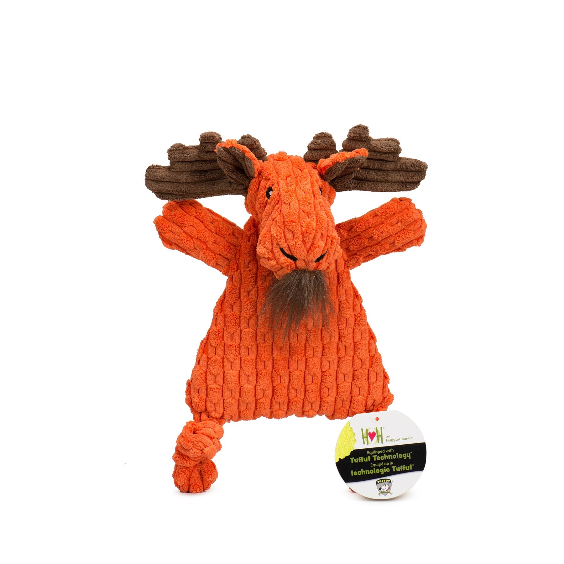 Morris Moose HuggleFlatties™ Durable Plush Dog Toy by HuggleHounds