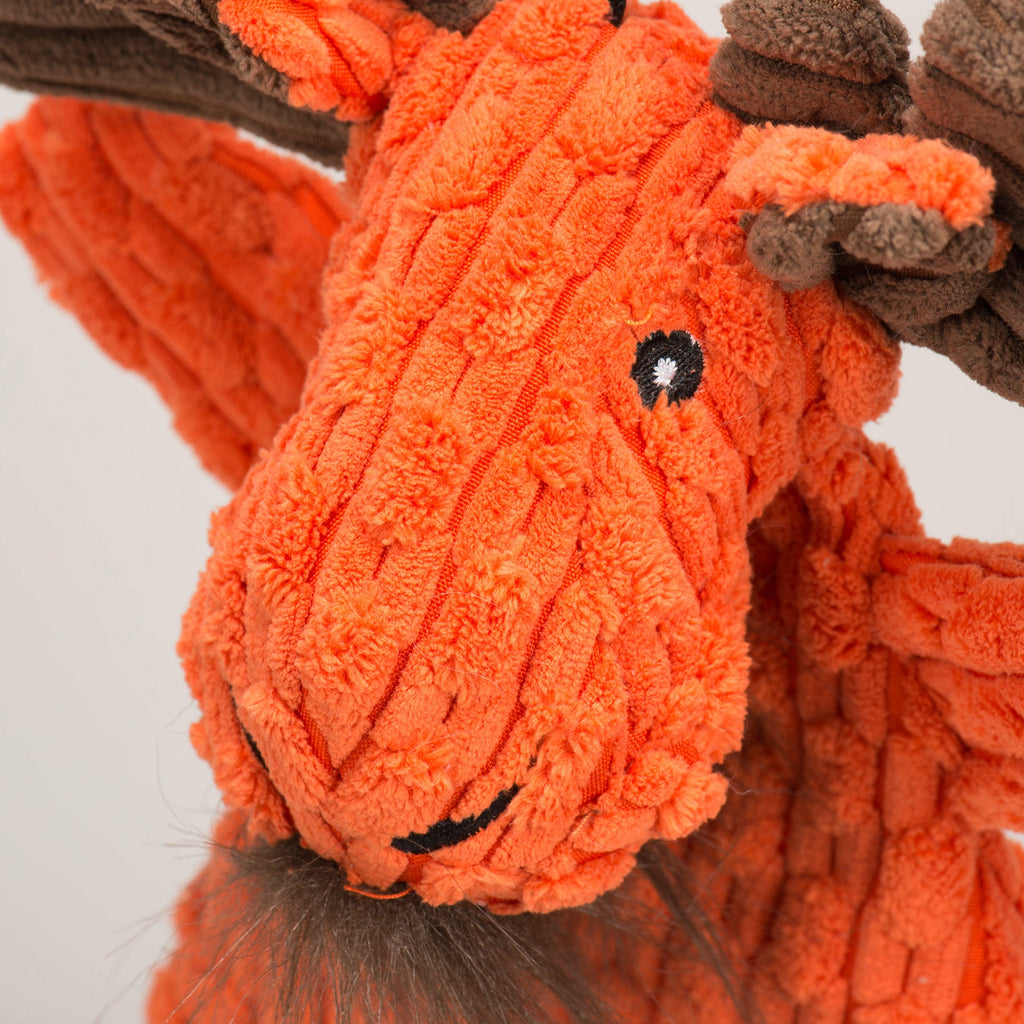 Morris Moose HuggleFlatties™ Durable Plush Dog Toy by HuggleHounds