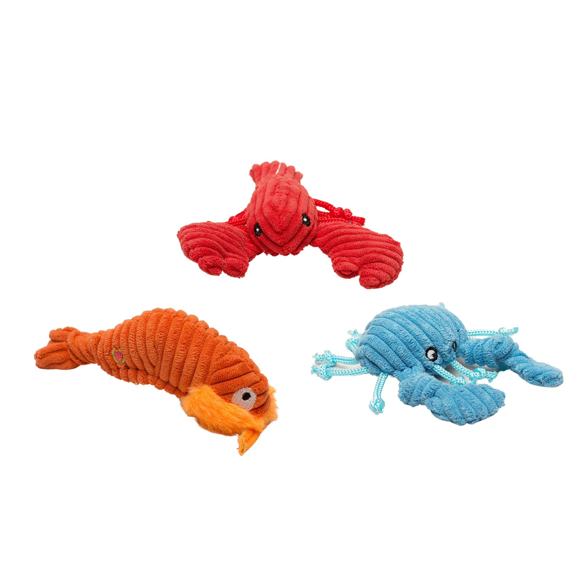 Raw Bar Wee Huggles® Plush Dog Toys, 3 pack by HuggleHounds