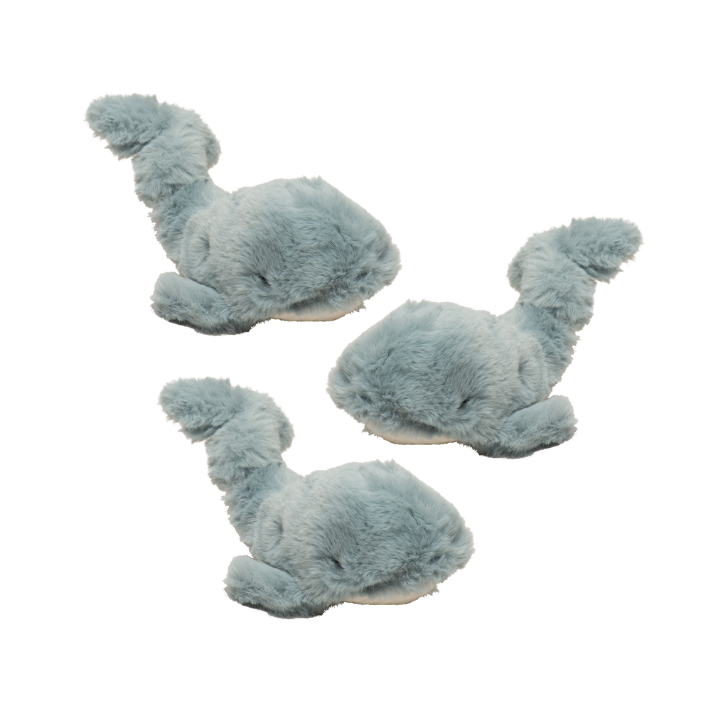 Mobie Whale Wee Huggles® Plush Dog Toys, 3 Pack by HuggleHounds