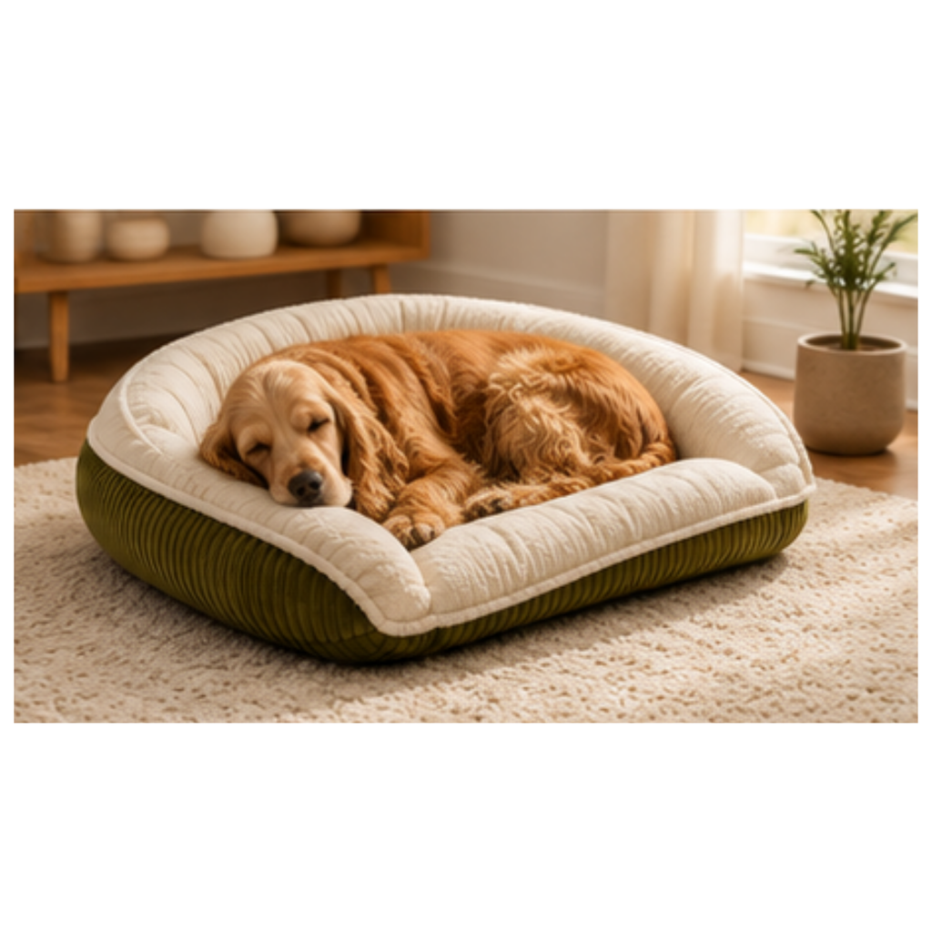 Scout Perfect Bolster Dog Bed by HuggleHounds