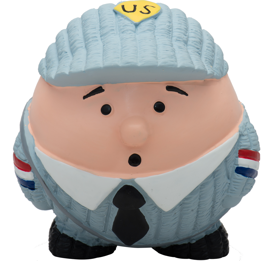 Matty Mail Carrier Ruff-Tex® Latex Ball Dog Toy, Large by HuggleHounds