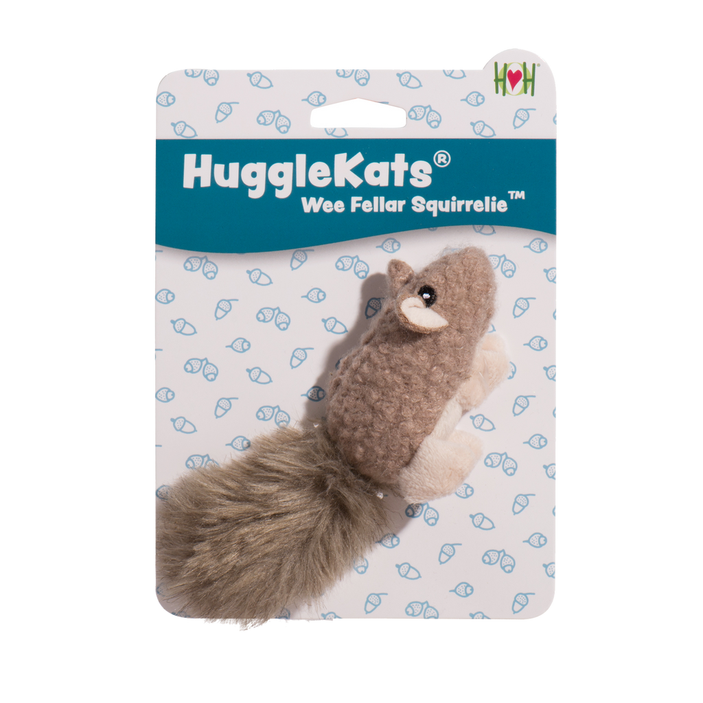 HuggleKats® Wee Fellar Squirrelie Cat Toy by HuggleHounds