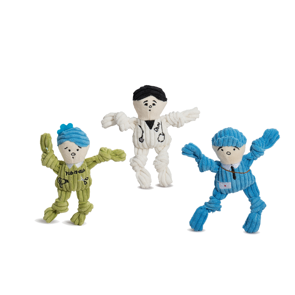 Wee Huggles® Assorted Dog People™ Plush Dog Toys, 3 Pack by HuggleHounds