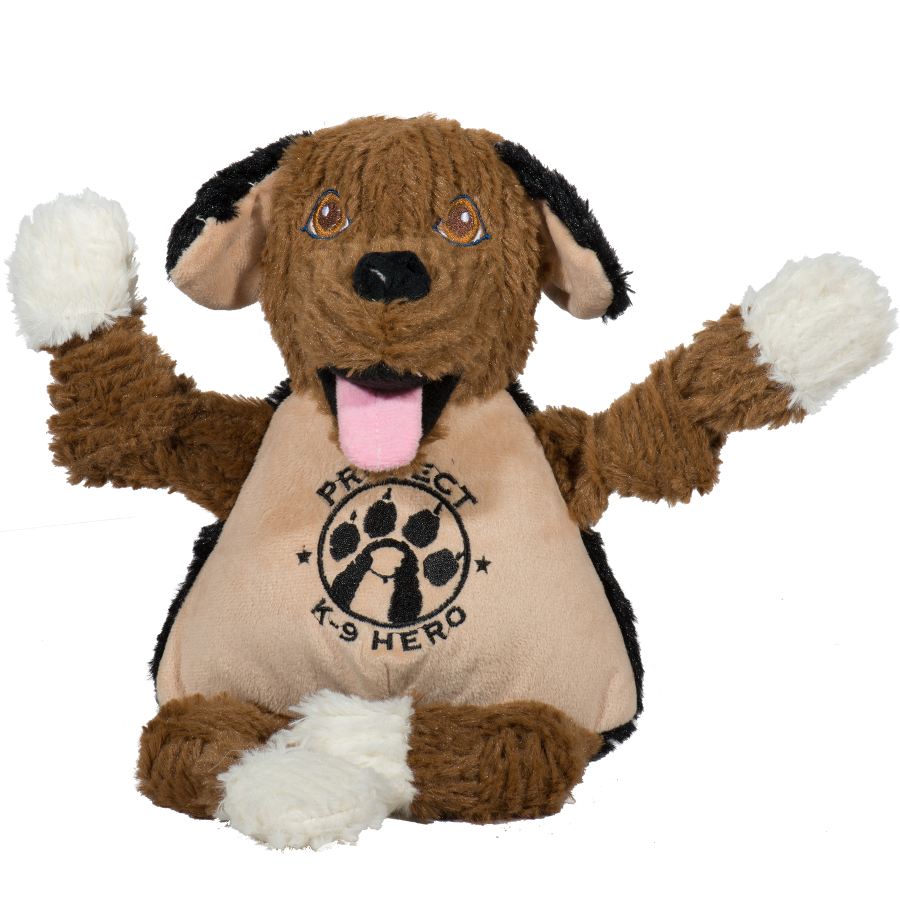 HuggleCause™, Project K-9 Hero, Flash Knottie® Plush Dog Toy, Large by HuggleHounds