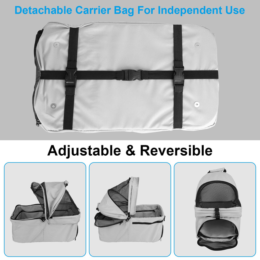 Pet Stroller Foldable Carrier by VetsPetStore