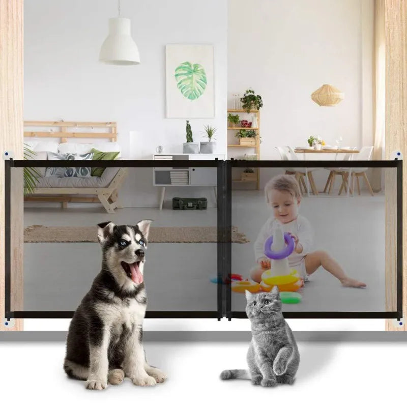 Pet Safety Gate Breathable Mesh Enclosure by Love My Pet