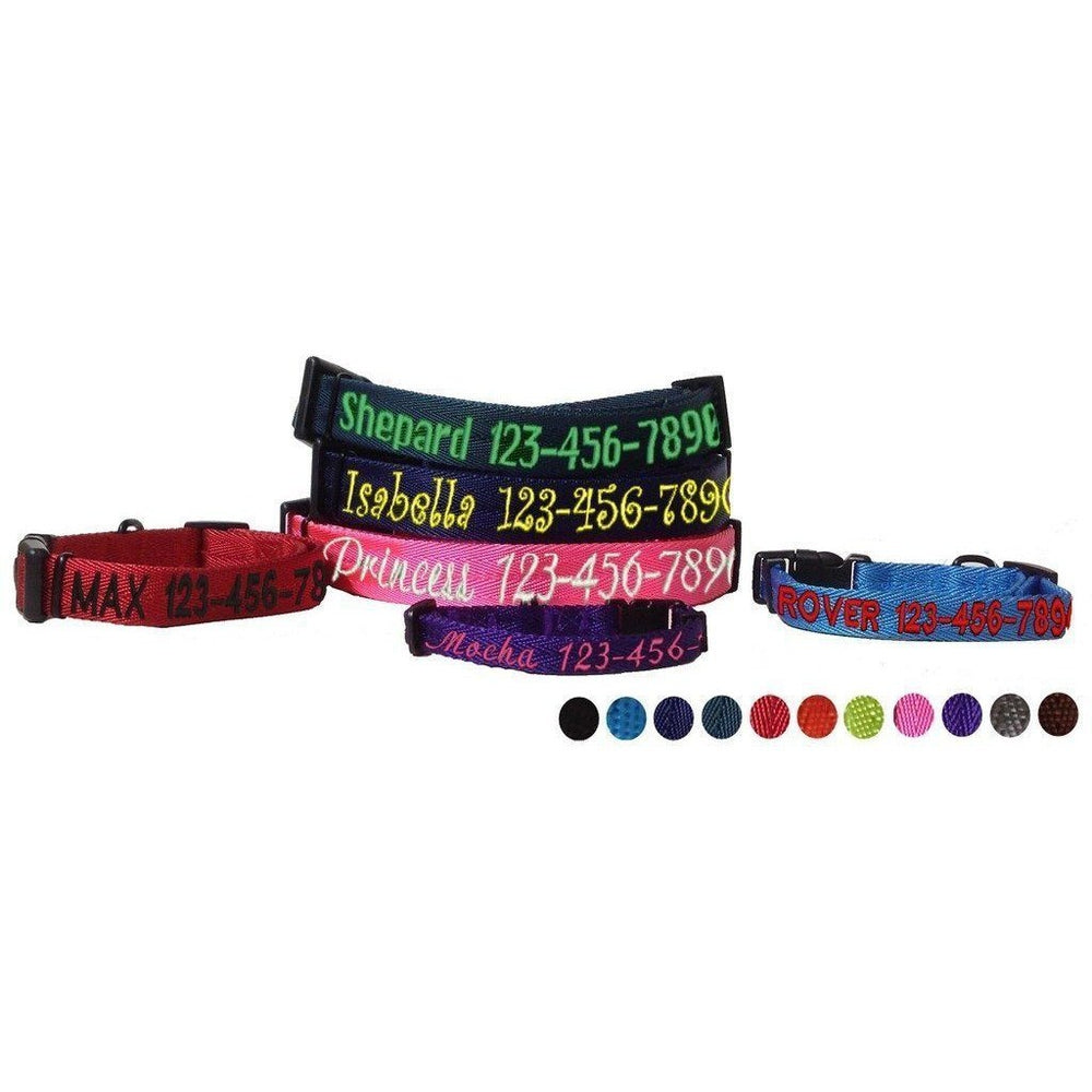 Nylon Flat Dog Collar by Dogline