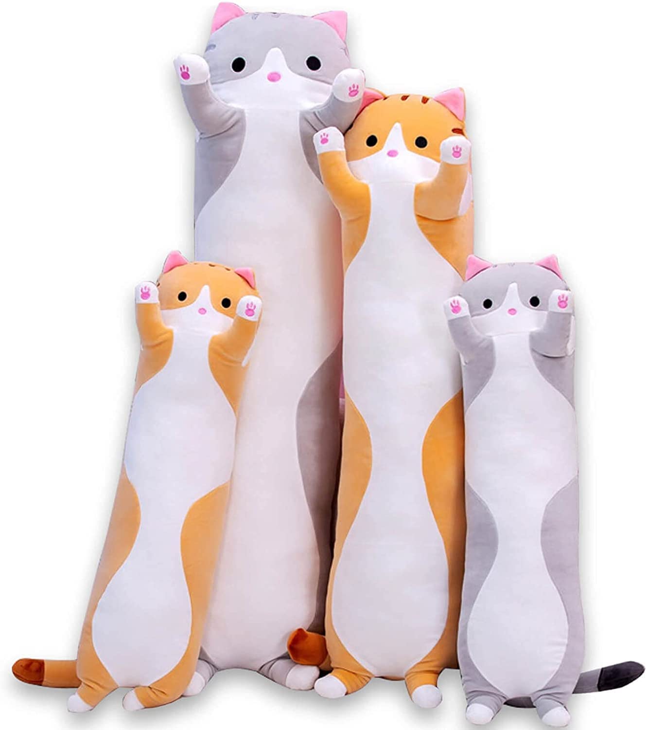 Plush Long Cat Body Pillow by Furr Baby Gifts