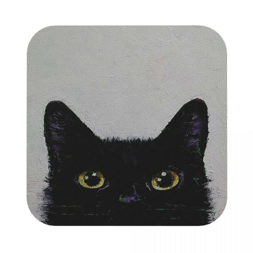 Black Cat Coasters by Love My Pet