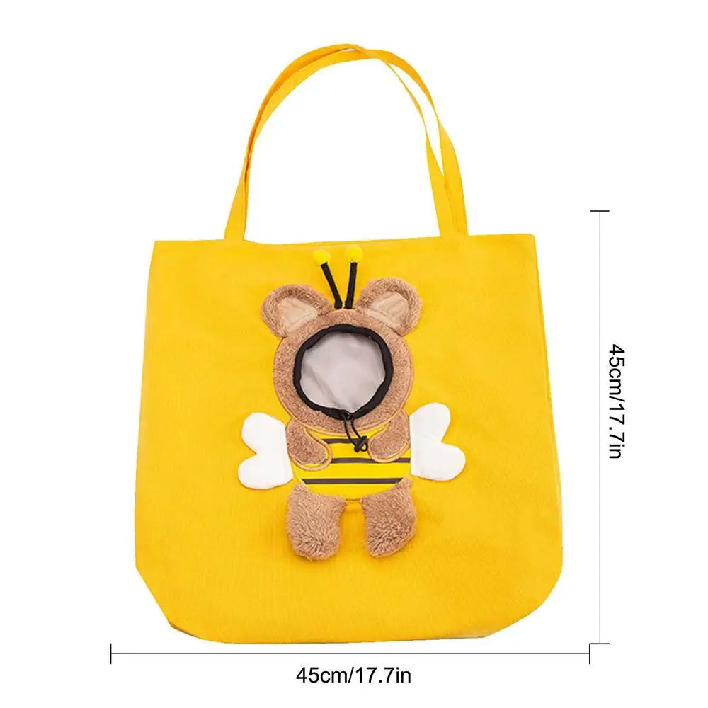 Cute Pet Shoulder Carrying Bag With Adjustable Hole by Love My Pet