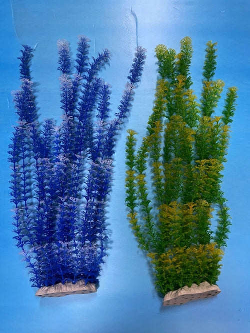 Artificial Aquarium Plant for Fish Tanks, LARGE aquarium plastic plant, 22" TALL by Northeast Aquariums LLC