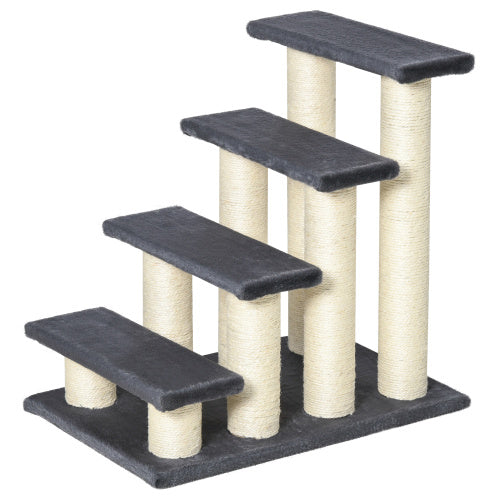 4 Steps Cat Tree For Indoor Cats Or Dogs W Sisal Scratching Post, Climbing by VetsPetStore