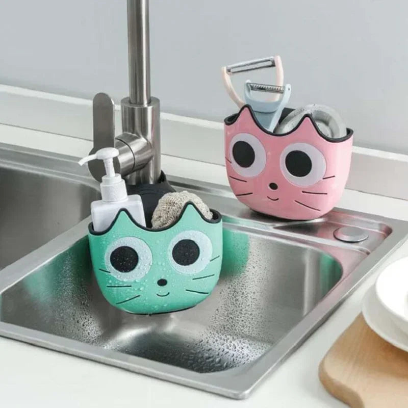 Cute Cat Shape Sink Shelf Soap Holder by Love My Pet