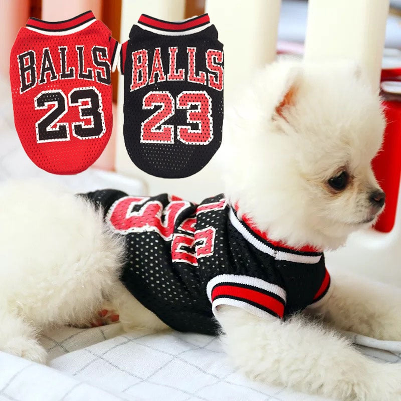 Mesh Basketball Uniform Jersey for Dog Cat Pet by Furr Baby Gifts