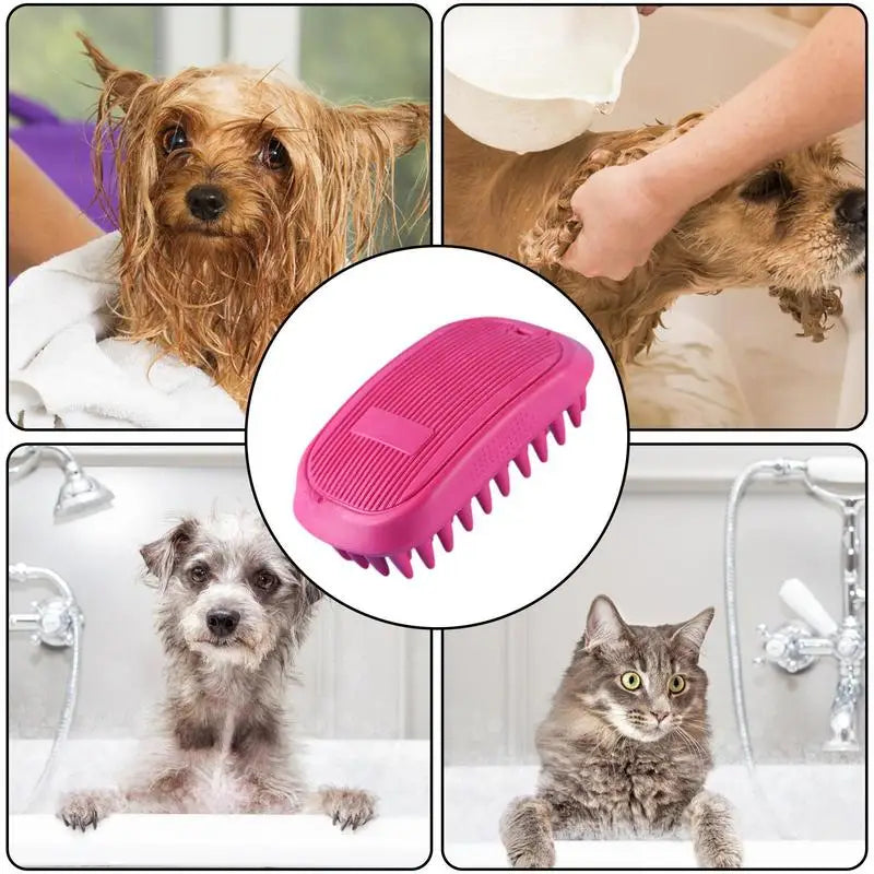 Pet Bath Brush Soothing Massage Comb by Love My Pet