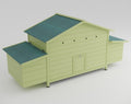 11.12 Square Feet Large Wooden Chicken Enclosure With 2 Free Range Doors, 2 Nest Boxes by Amazing Pet Bargains
