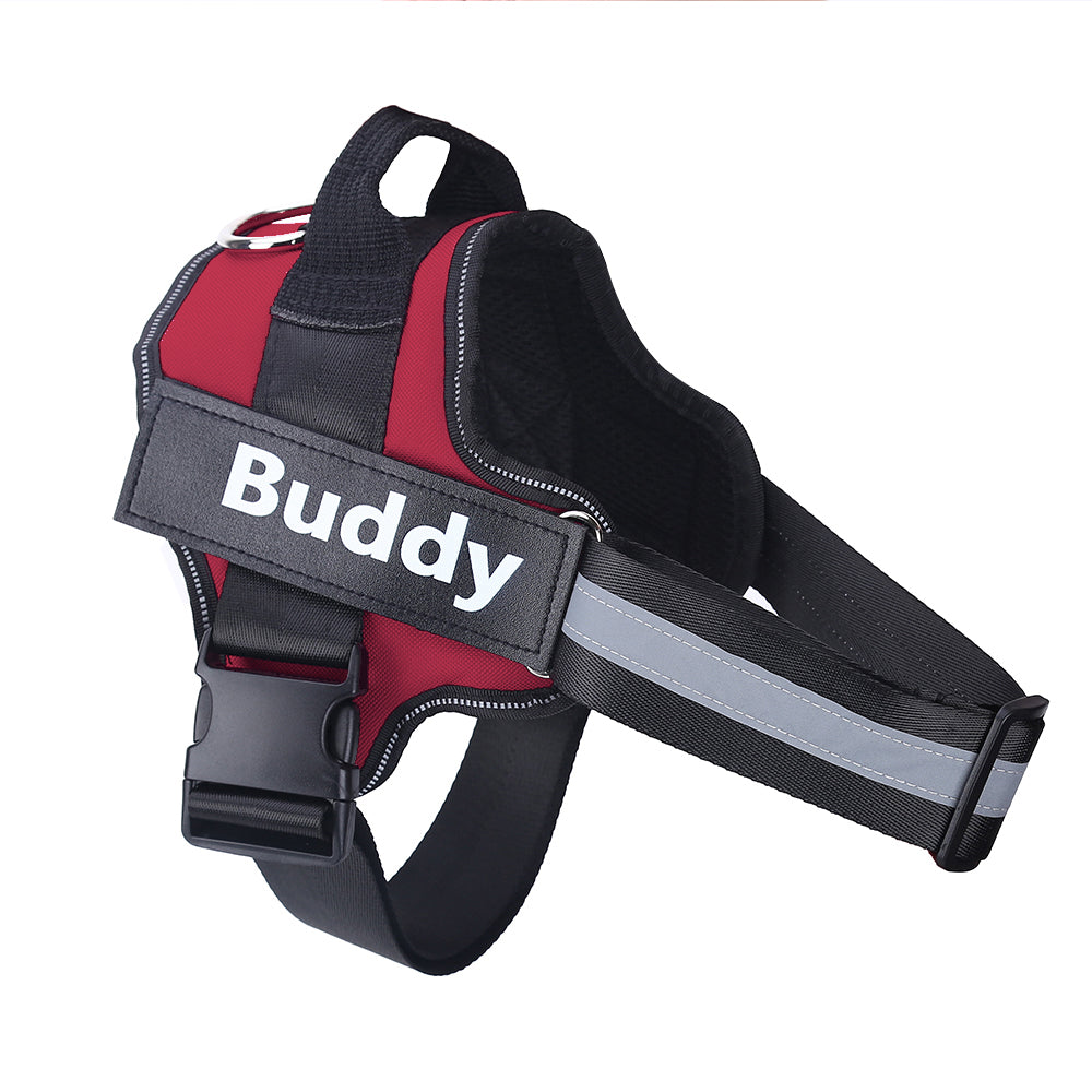 Personalized Dog Harness NO PULL Reflective Breathable Adjustable by Amazing Pet Bargains