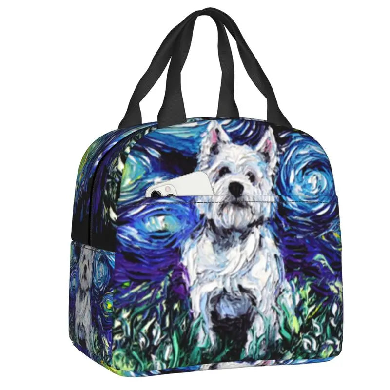West Highland White Terrier Dog Thermal Insulated Lunch Bag by Love My Pet