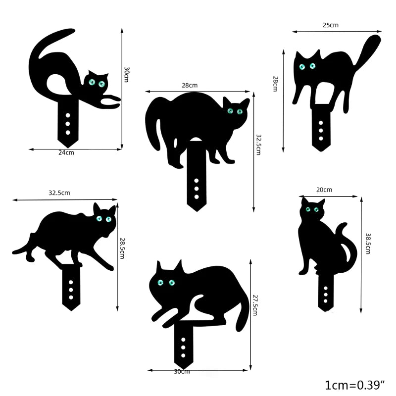 Cat Shaped Lawn Stakes Backyard Decoration by Love My Pet