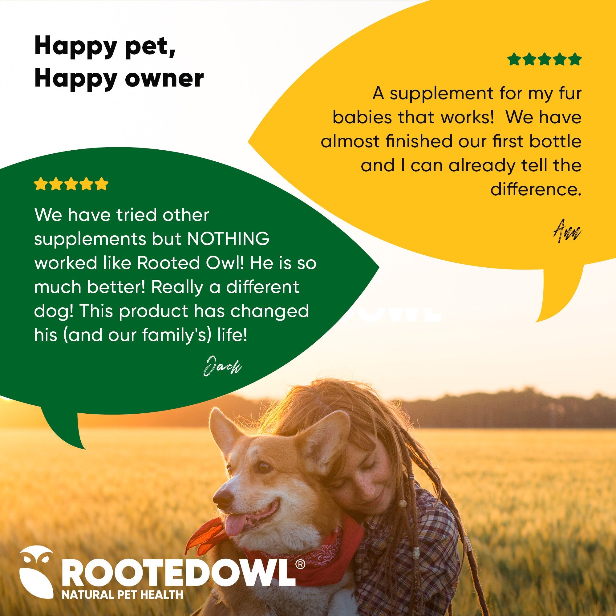 Joint & Muscle Health (Cats & Small Dogs) by Rooted Owl Pet Supplements