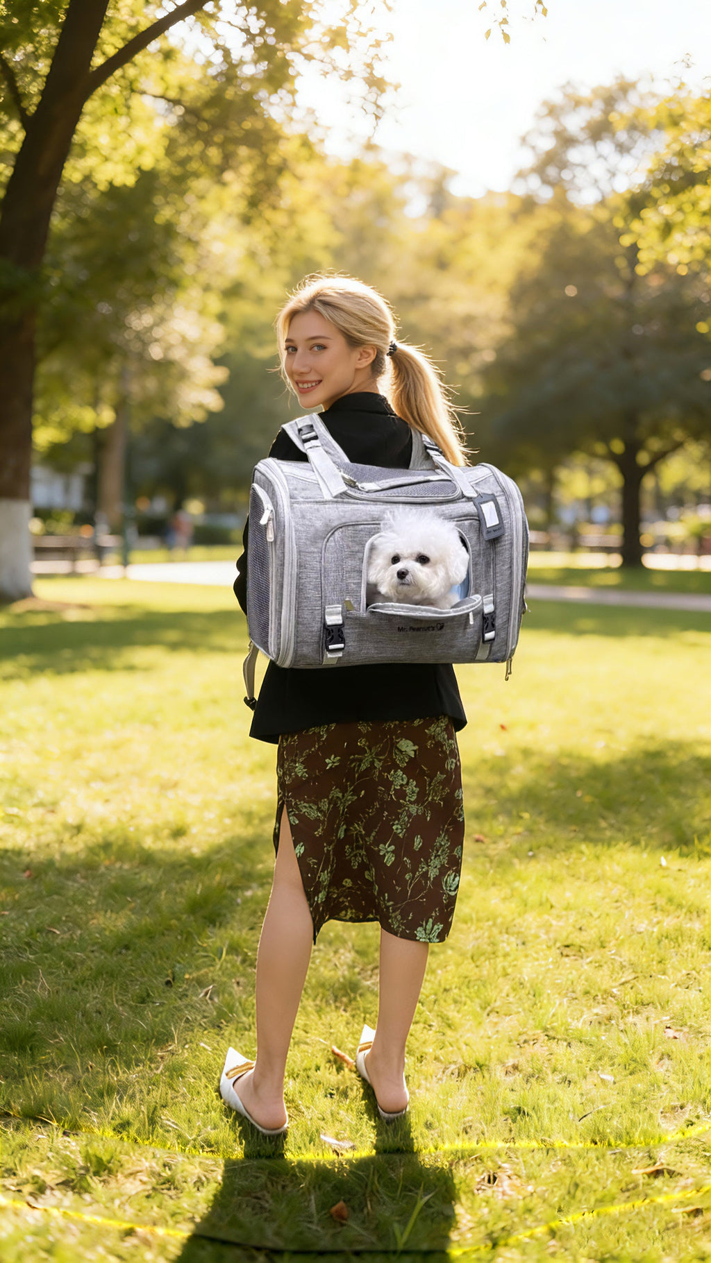 Mr. Peanut's Monterey Series Airline Compliant Horizontal Backpack Pet Carrier by Mr. Peanut's Pet Carriers