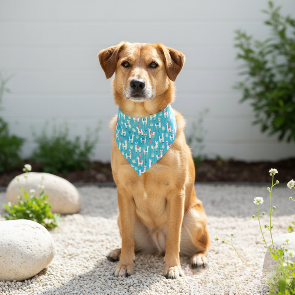 Llama Dog Bandana by Happy Tails Outfitters