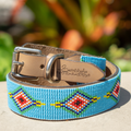 Blue Vogue Sambboho dog collar by Sambboho