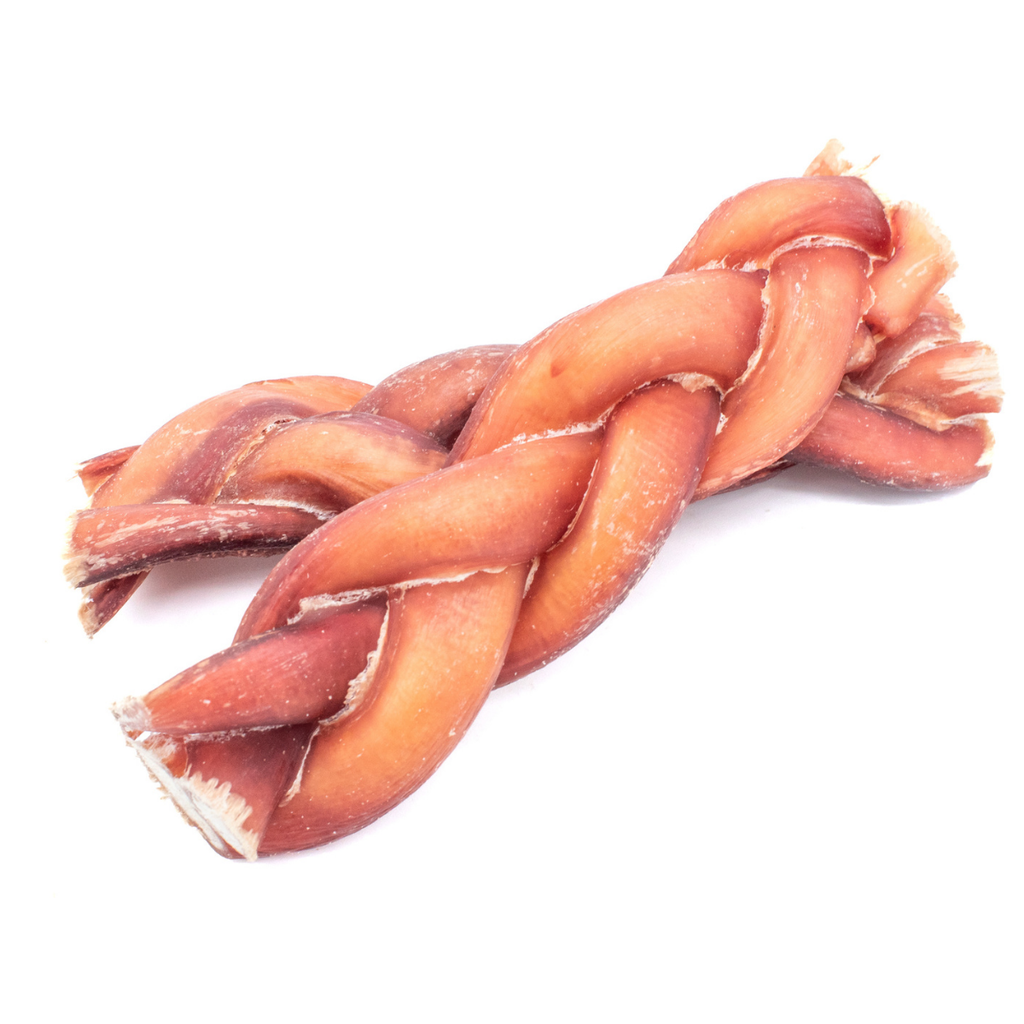6 Inch Thick Braided Bully Stick by Bully Bunches