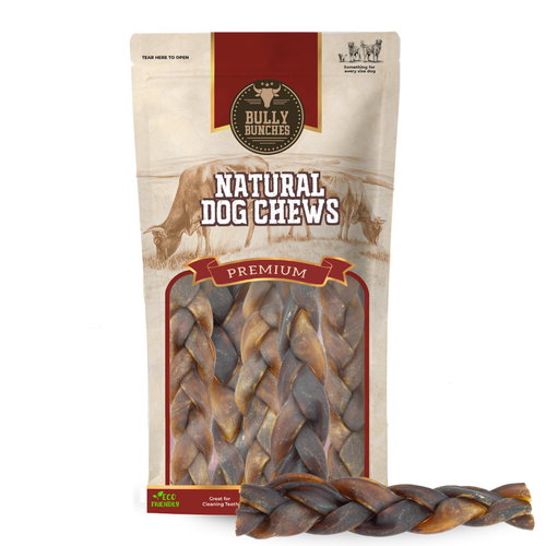 5-6 Inch Braided Collagen Stick by Bully Bunches